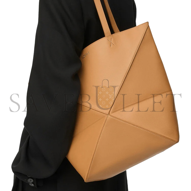 L0ew* medium puzzle fold tote in shiny calfskin a657g50x01 04 (31.5*25.5*14.5cm)